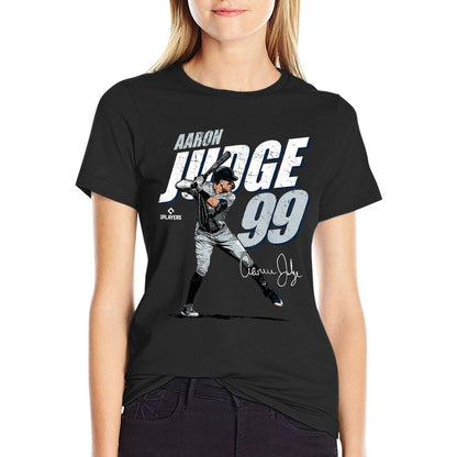 MLBPA - Major League Baseball Aaron Judge - MLBJUD3001  Rolled Sleeves T-Shirt