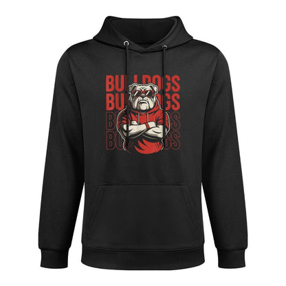 Retro Bulldogs Gift for Men Women Boys Girls Kids Shape Retention Hoodie