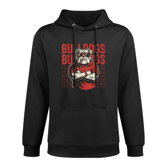Retro Bulldogs Gift for Men Women Boys Girls Kids Shape Retention Hoodie
