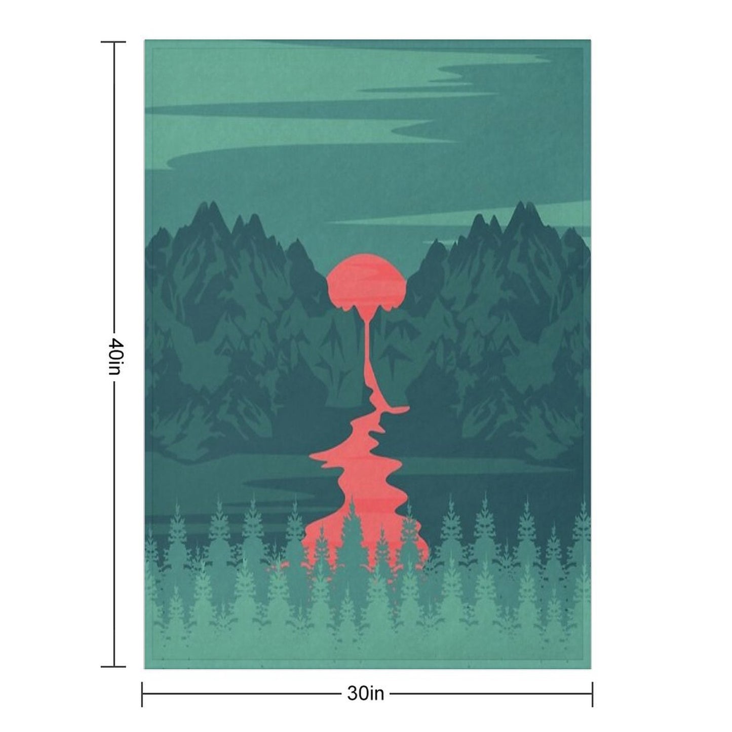 The Red River Throw Blanket