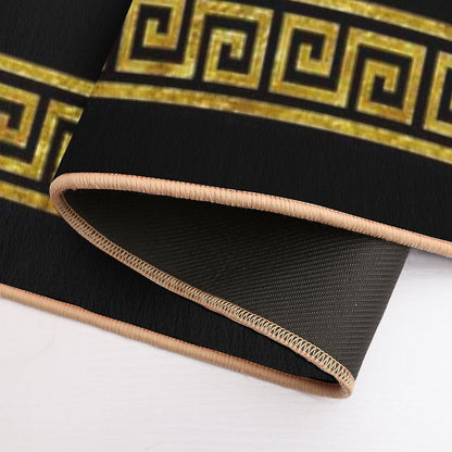 Greek Geometric Pattern  Easy Maintenance Bath Mat
