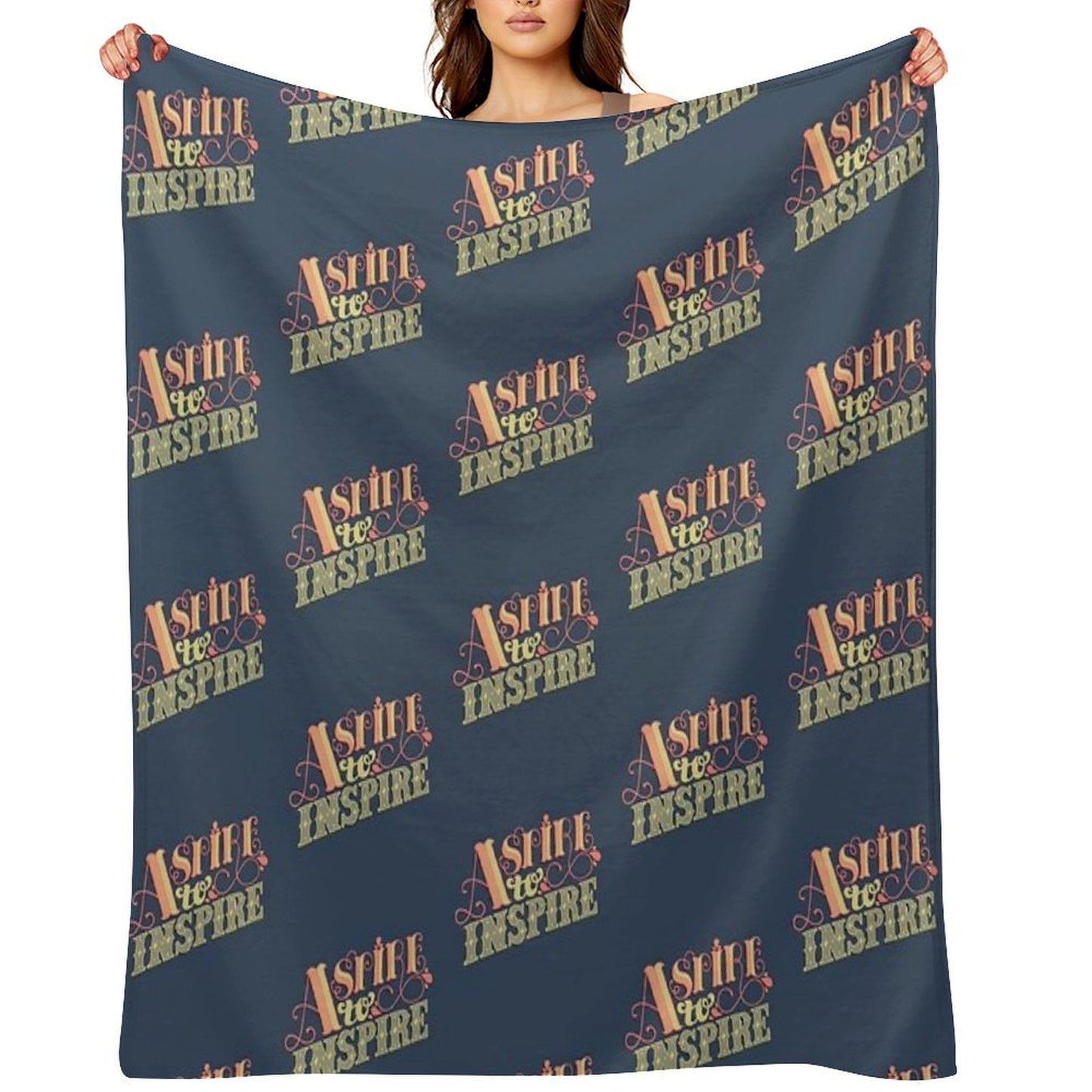 Aspire to Inspire Throw Blanket