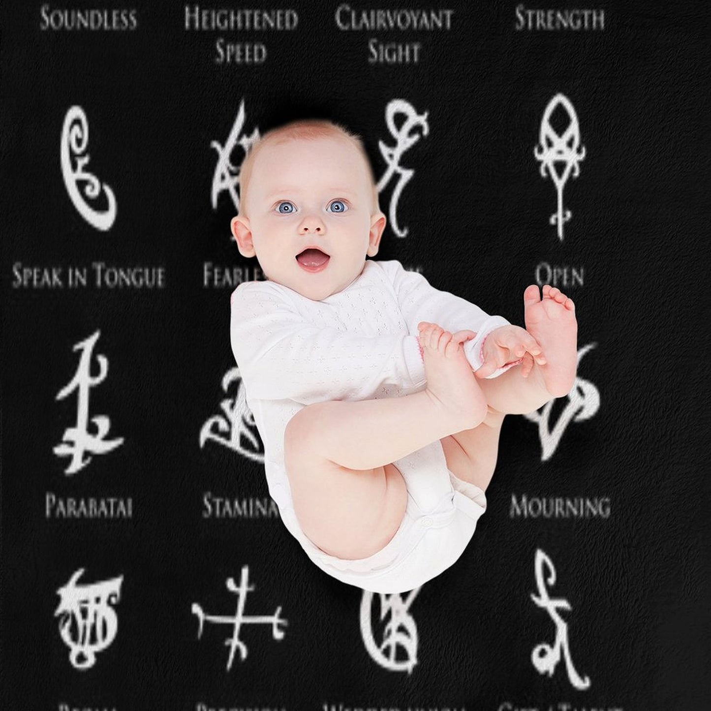 Runes Map Throw Blanket