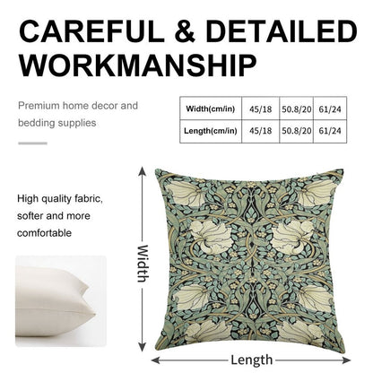 William Morris - Pimpernel Linen Throw Pillow Cover