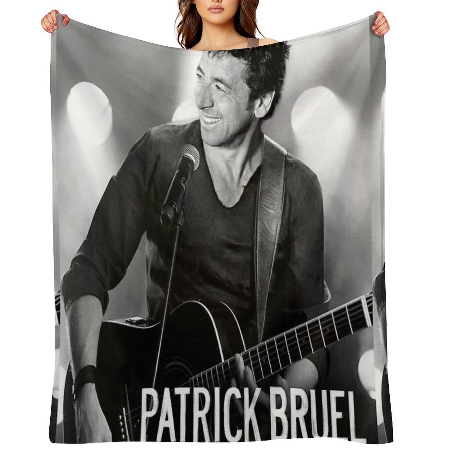 Thighaag Patrick Bruel Show Tour TOURNEE En ACOUSTIQUE 2022 Throw Blanket