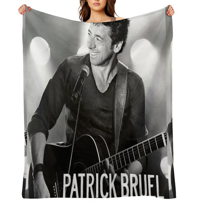 Thighaag Patrick Bruel Show Tour TOURNEE En ACOUSTIQUE 2022 Throw Blanket