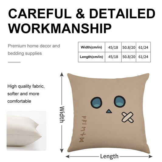 Friend - Nanashi Mumei Mascot △ - Hololive #HoloCouncil Linen Throw Pillow Cover