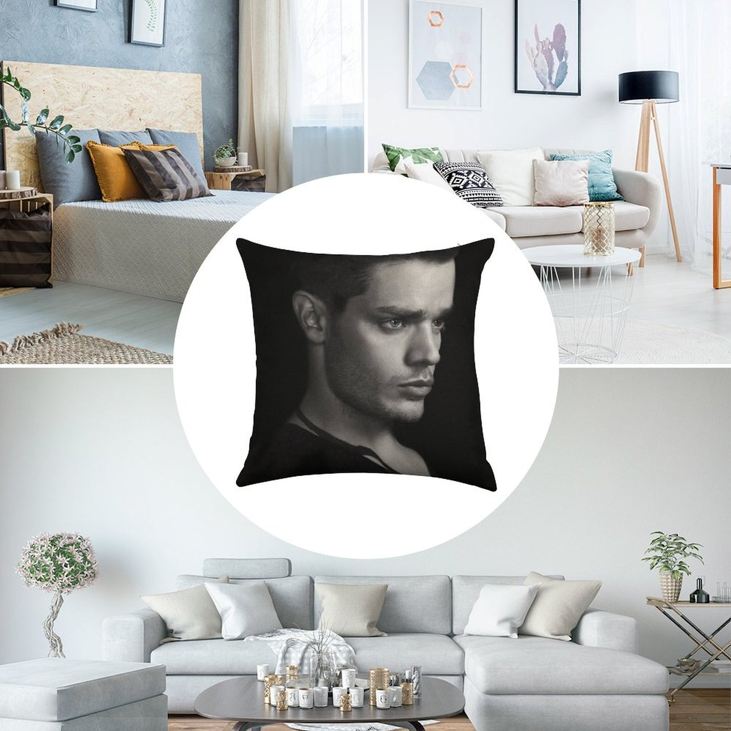 Jace Wayland S2 Linen Throw Pillow Cover