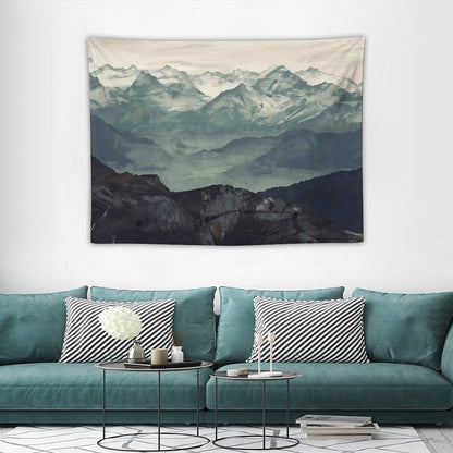 Mountain Fog Tapestry