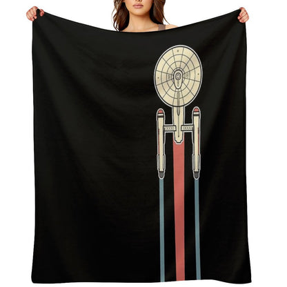 USS Enterprise Star Trek Throw Blanket