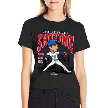 Shohei Ohtani  Los Angeles Baseball MLB Player  MLBOHT3005  Slim-fit Cut T-Shirt