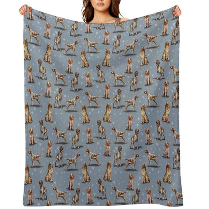 The Bracco Italiano Throw Blanket