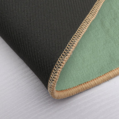 Textured Muted Green. Bath Mat