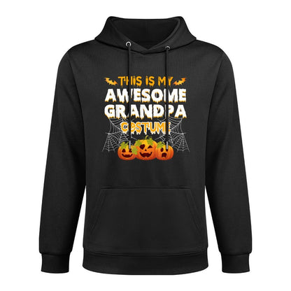 This Is My Awesome Grandpa Costume Halloween Gift Moisture-Wicking Hoodie