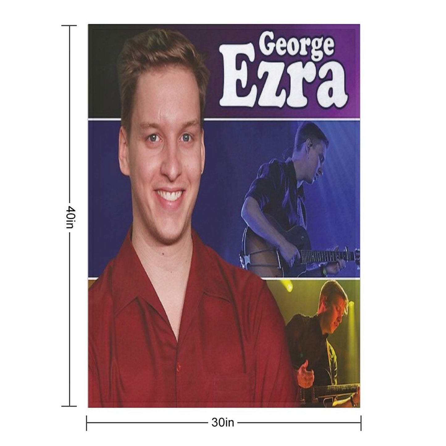 George Tour 2021 Ezra Concert Kokbisa Throw Blanket
