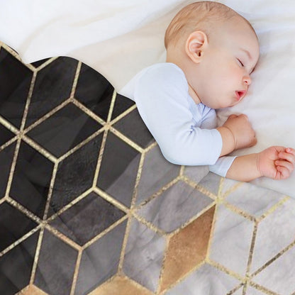 Smoky Cubes Throw Blanket