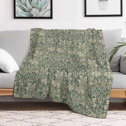 William Morris Brer Rabbit Print Throw Blanket