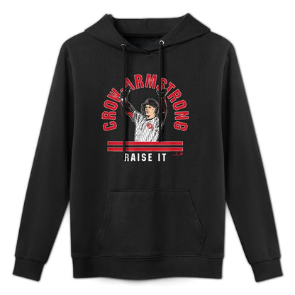 Pete Crow-Armstrong Raise The Roof - Chicago Baseball Shrink-Resistant Hoodie
