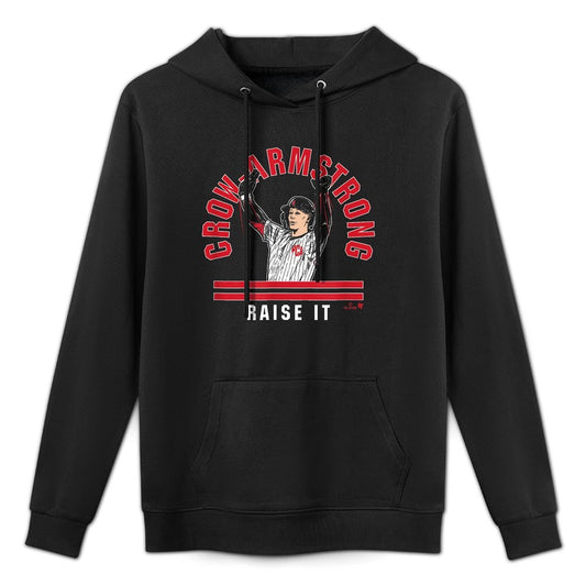 Pete Crow-Armstrong Raise The Roof - Chicago Baseball Shrink-Resistant Hoodie