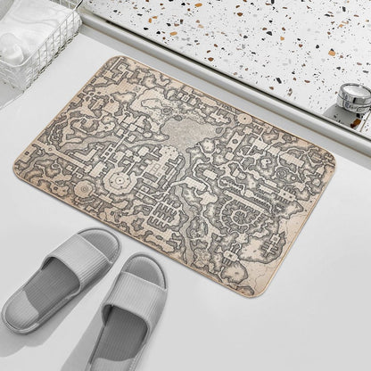 The Winter Tombs - A Massive Dungeon Complex by Dyson Logos Bath Mat