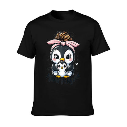 Cute Mama Penguin Mothers Day Family Penguin Baby Newborn T-Shirt