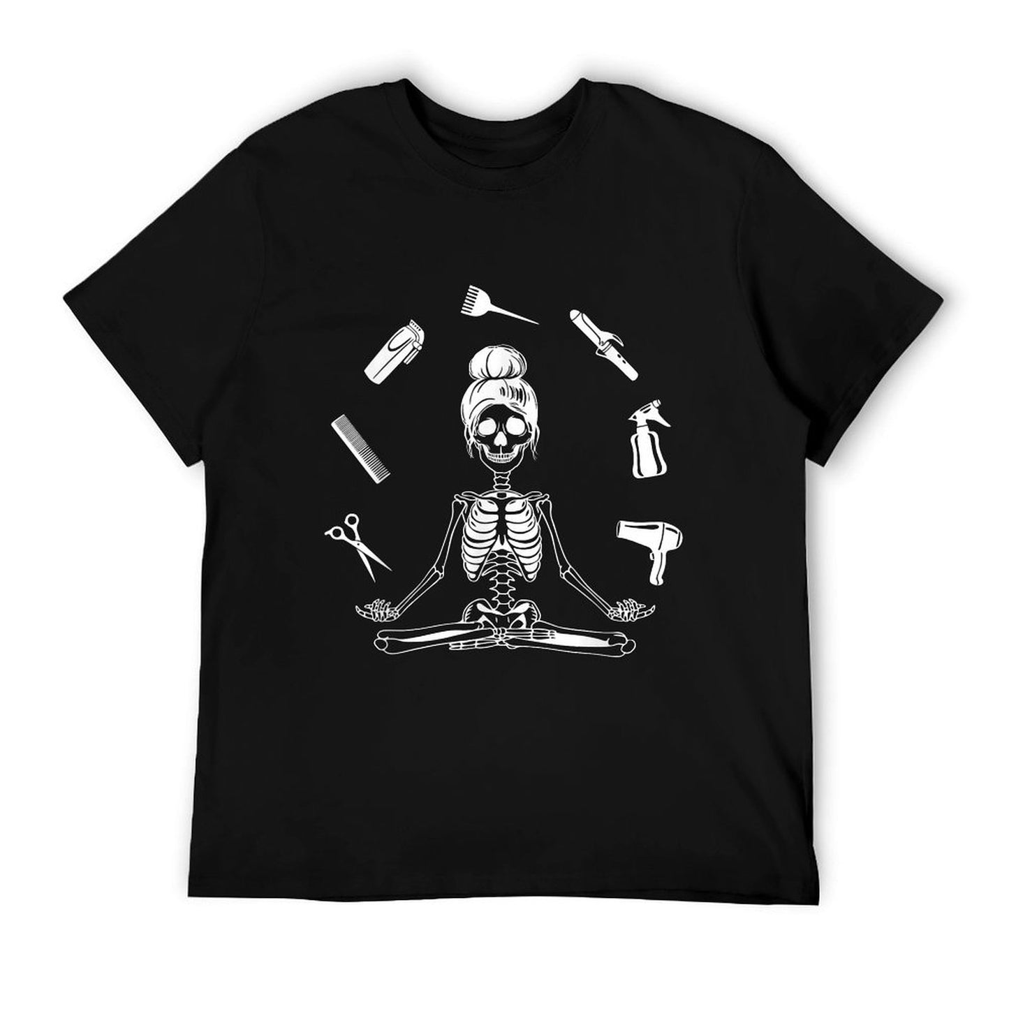 Hair Stylist Skeleton Hairdresser Hairstylist T-Shirt