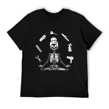 Hair Stylist Skeleton Hairdresser Hairstylist T-Shirt