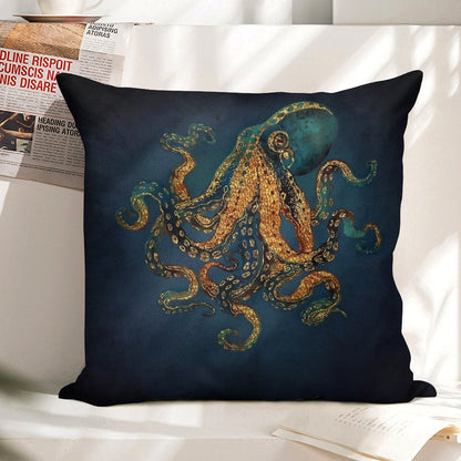 Underwater Dream IV Linen Throw Pillow Cover