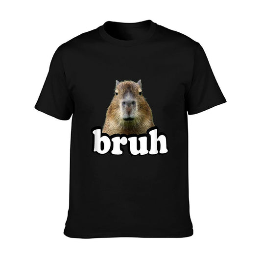Funny Capybara Gifts Graphic Shirts &s Meme Lover Bruh Capybara T-Shirt
