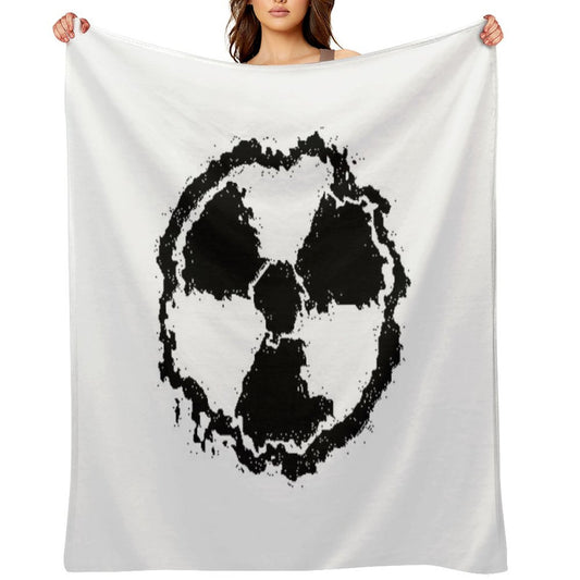 Toxic Hazard Embled Throw Blanket