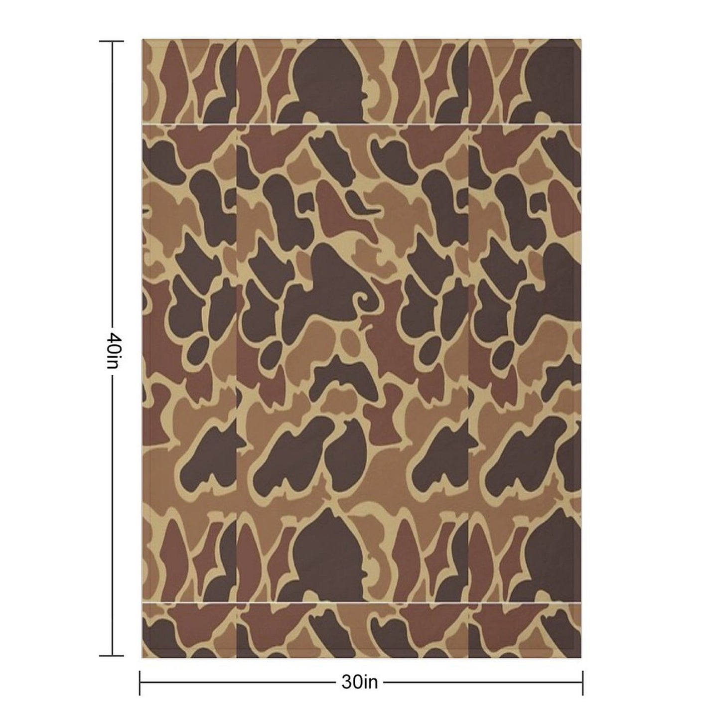 Duck Camo Throw Blanket