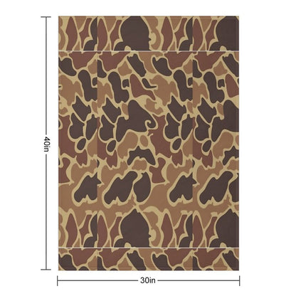Duck Camo Throw Blanket