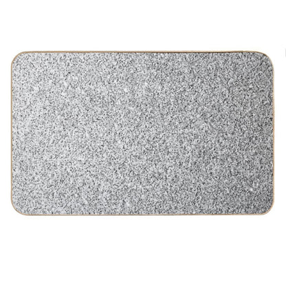 Light Gray, Black And White Elegant Design (Photo of Glitter - Not Reflective) Bath Mat