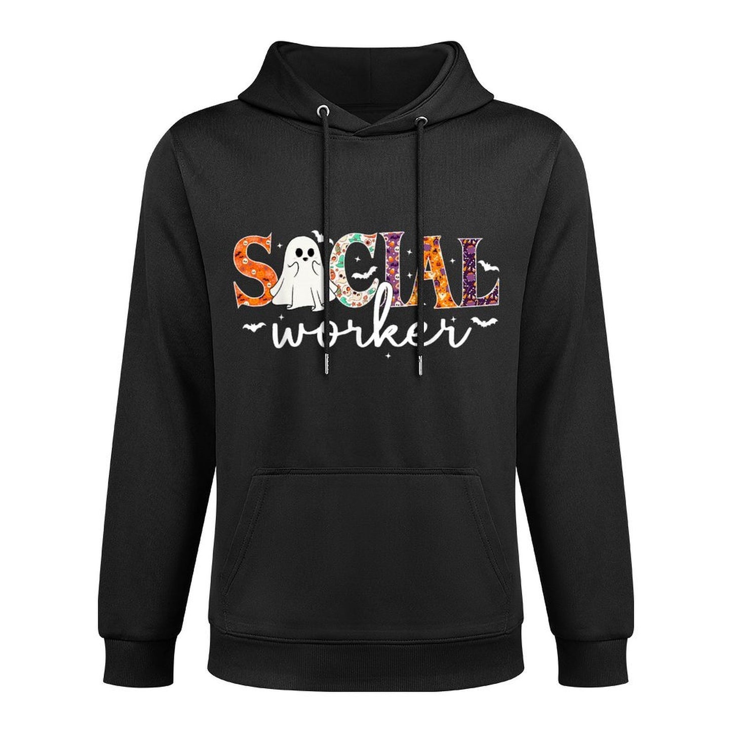 Social Worker Halloween Retro Ghost Halloween Social Worker Casual Wear Hoodie