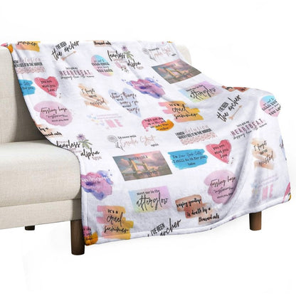 Lover Collage Throw Blanket