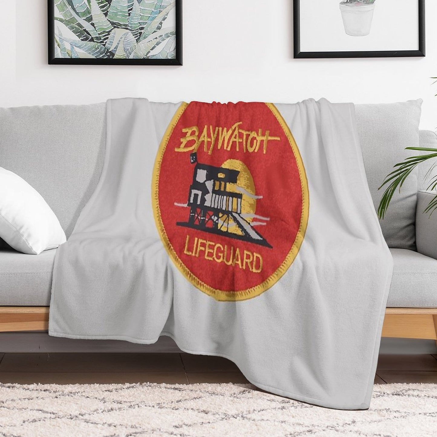 Baywatch Badge - Uniform Throw Blanket