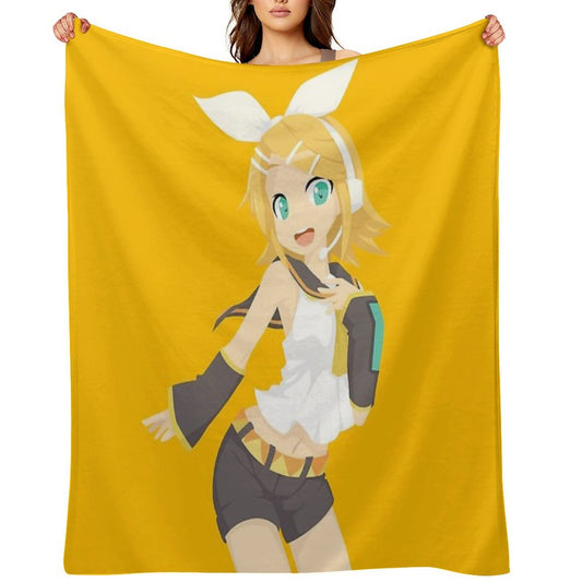 Kagamine Rin Throw Blanket