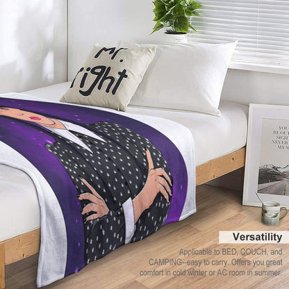 Wednesday Addams Jenna Ortega Throw Blanket