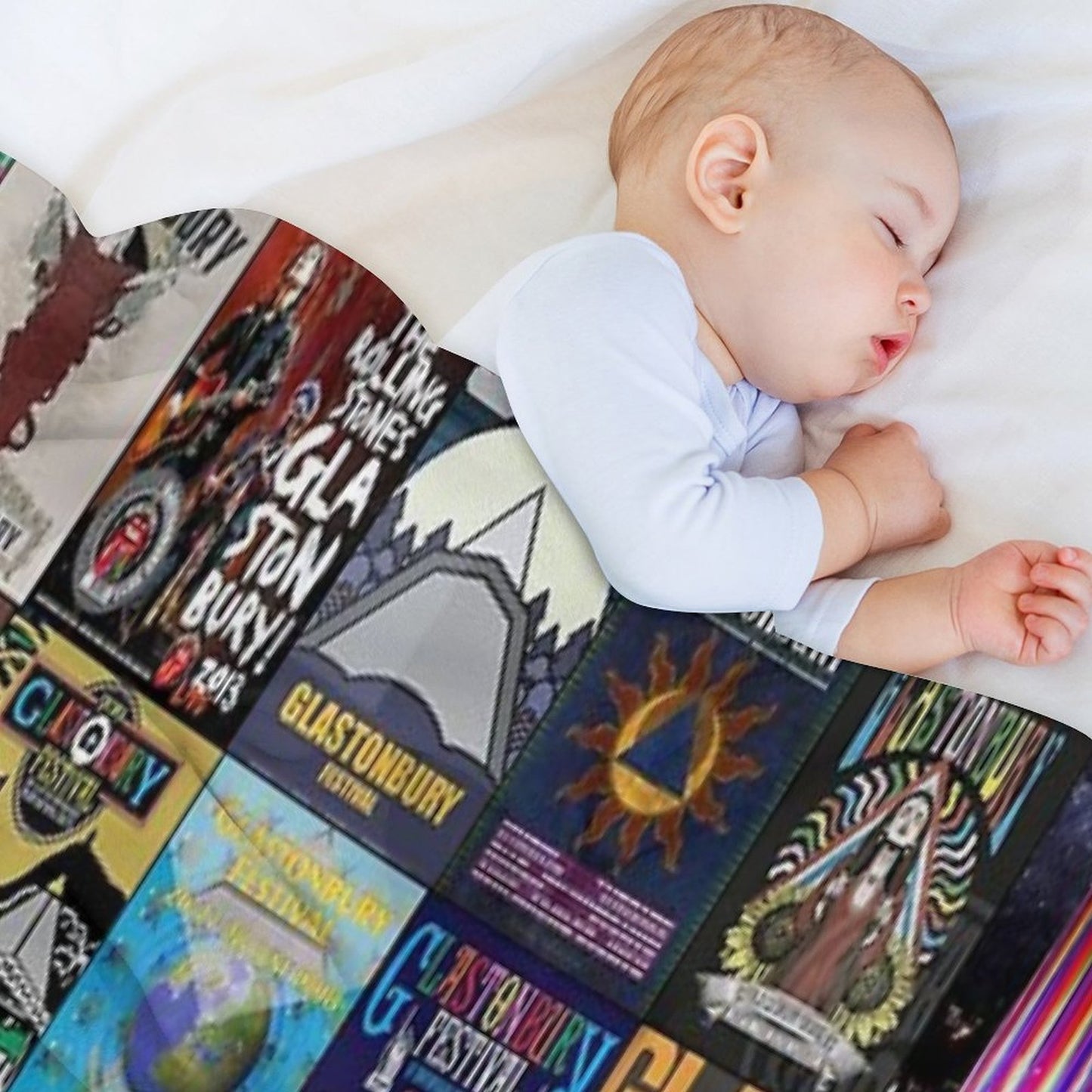 Glastonbury Festival Throw Blanket