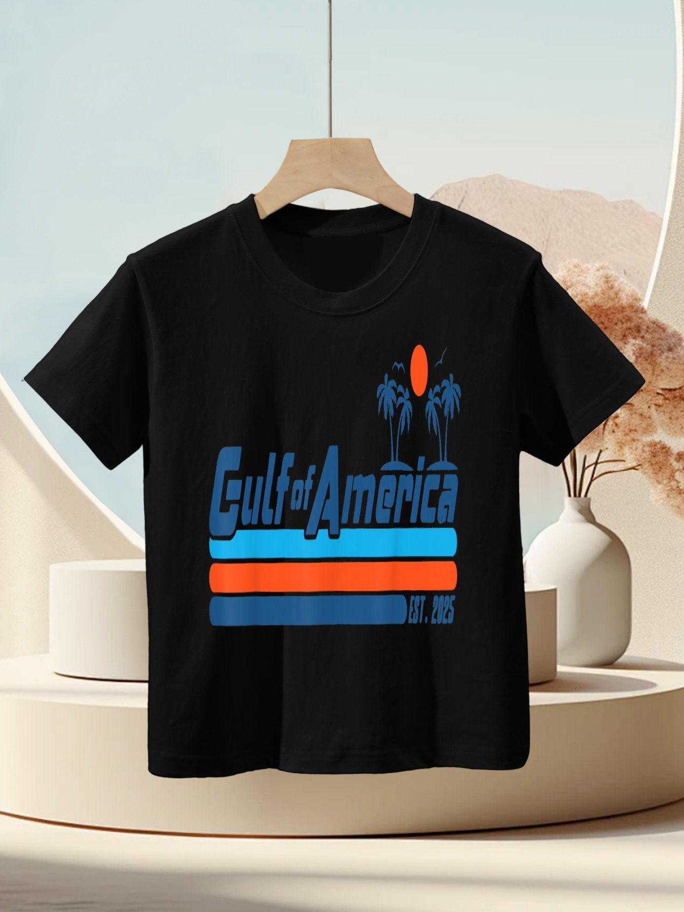 Gulf of USA America Est 2025 Retro Vintage Beach Mens Women Kids T-Shirt