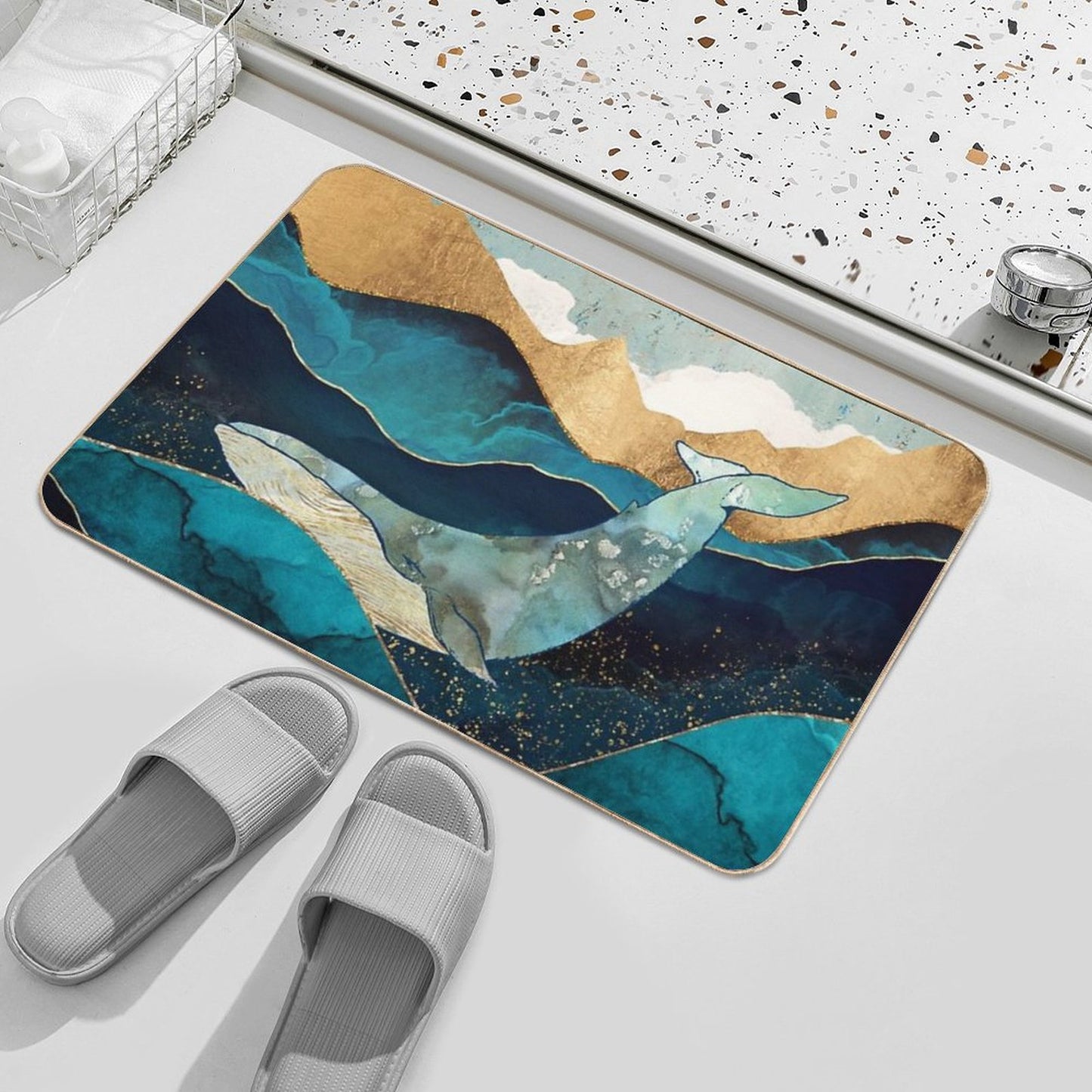 Blue Whale Bath Mat