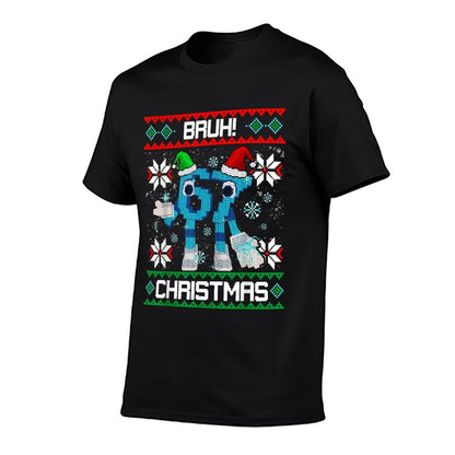 Bruh 67 Santa Christmas Funny Brainrot for Boys Kidsns  Oversized Silhouette T-Shirt