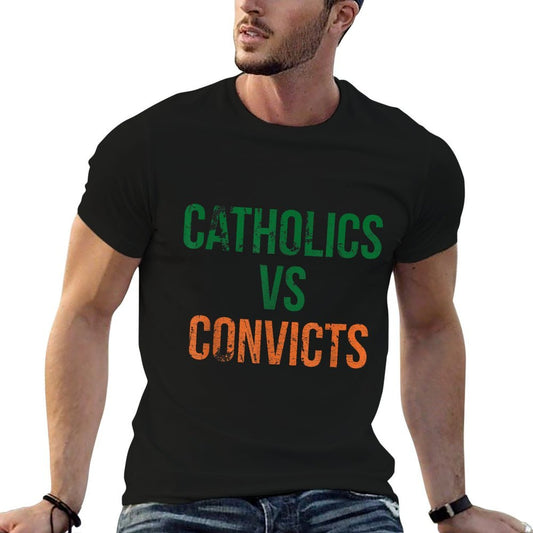 Catholics Vs Convicts Vintage Retro Style  Stretchy T-Shirt