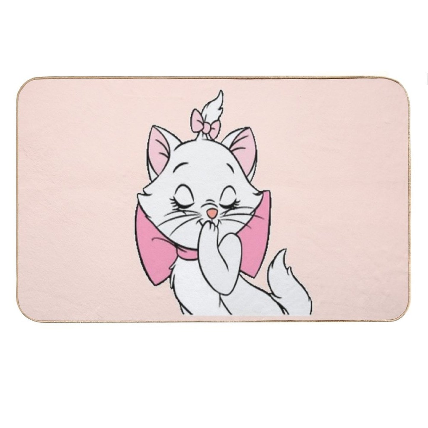 Marie Cute Aristocats. Beautiful Kitty. Cartoon Cat Teehee Bath Mat