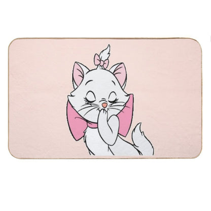 Marie Cute Aristocats. Beautiful Kitty. Cartoon Cat Teehee Bath Mat