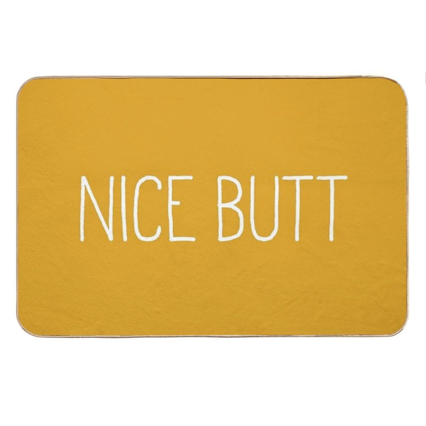 Nice Butt Mustard Bath Mat