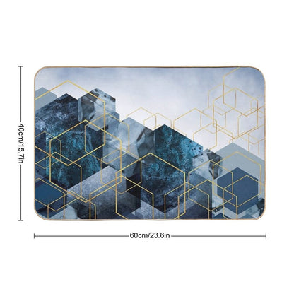 Geometric Compilation Bath Mat