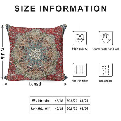 Vintage Antique Persian Carpet Print Soft Warmth Comfort Throw Pillow