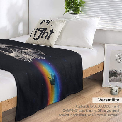 Iridescent Oblivion Throw Blanket