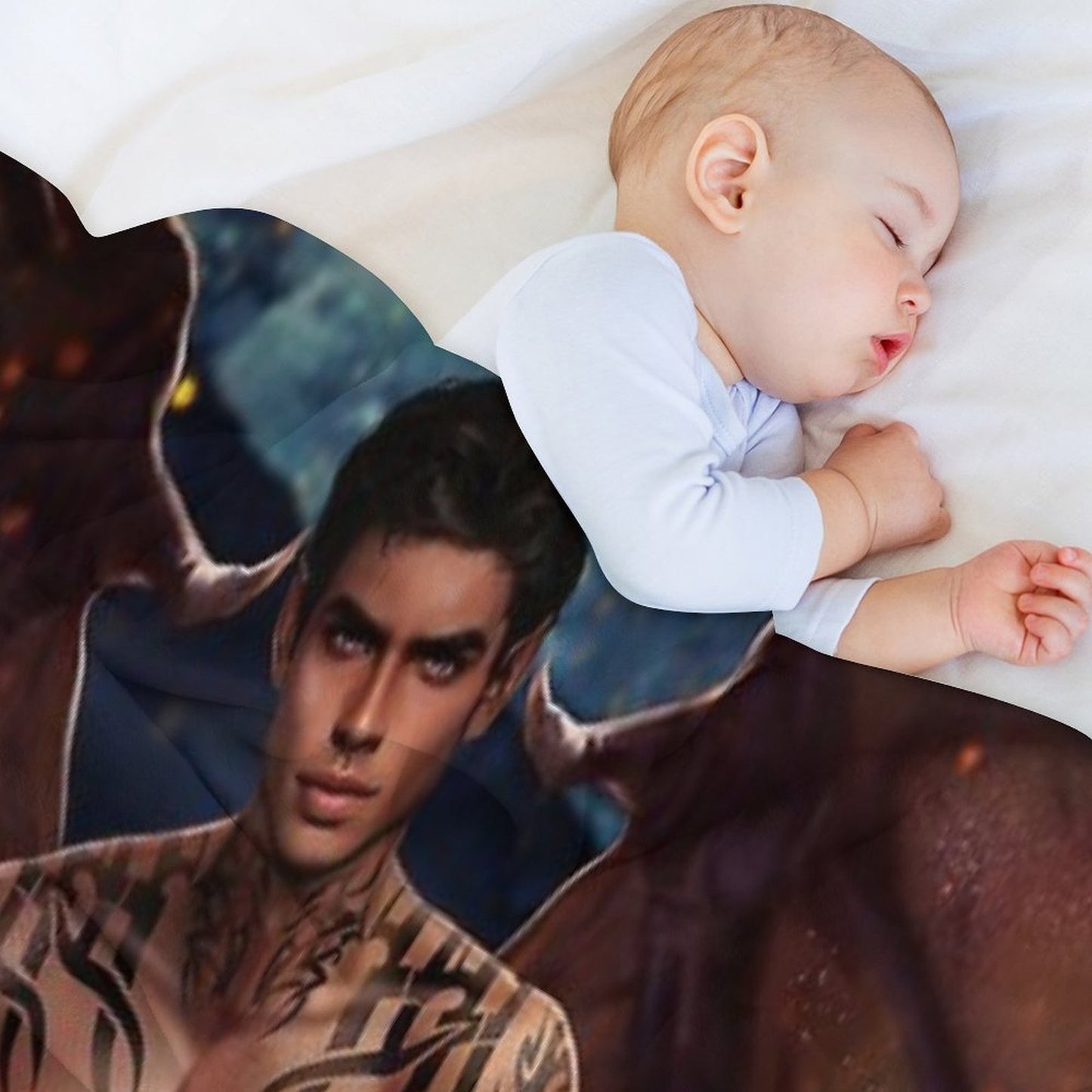 Rhysand from A Court Of Thorns And Roses  II Throw Blanket